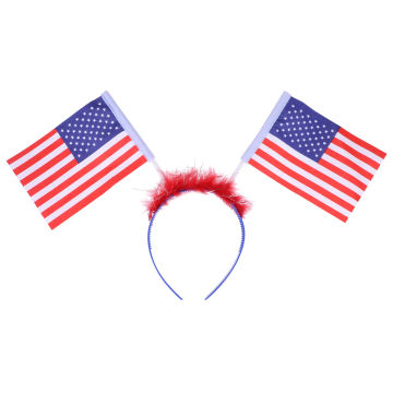 Creative Headband Hair American Flag Headwear Non-slip Headband Hair Accessories for Women Girls(Random Color)