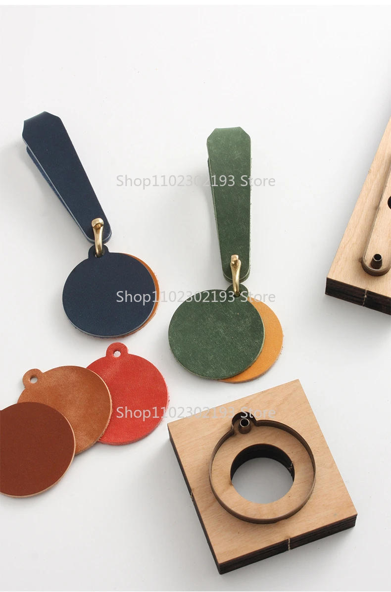 Description Picture 6 of itemLeather Craft DIY Key Chain Steel Blade Die Cut Steel Punch tool Pendant Cutting Mold Wood Dies Cutter Template Leather Crafts