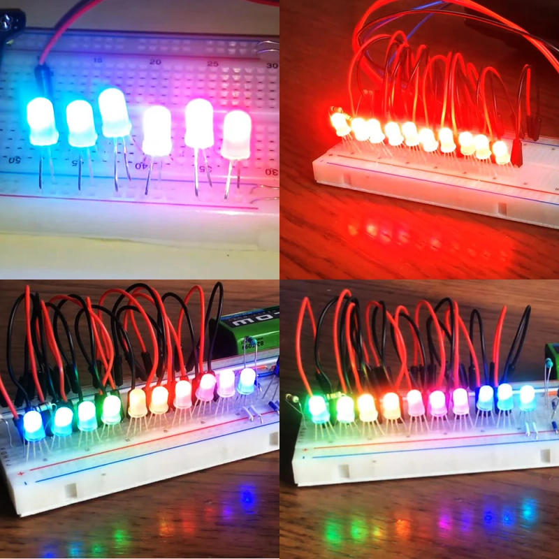 Description Picture 5 of itemDC5V 5mm 8mm Round RGB Full Color Neon Pixel IC APA106 F5 F8 RGB Led Beads Arduino Frosted Led Chips Like WS2811 WS2812 WS2812B