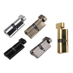 All Color Brass Cylinder Lock Door Window Security 70 80 90 100mm Living Room Handle Customized Key