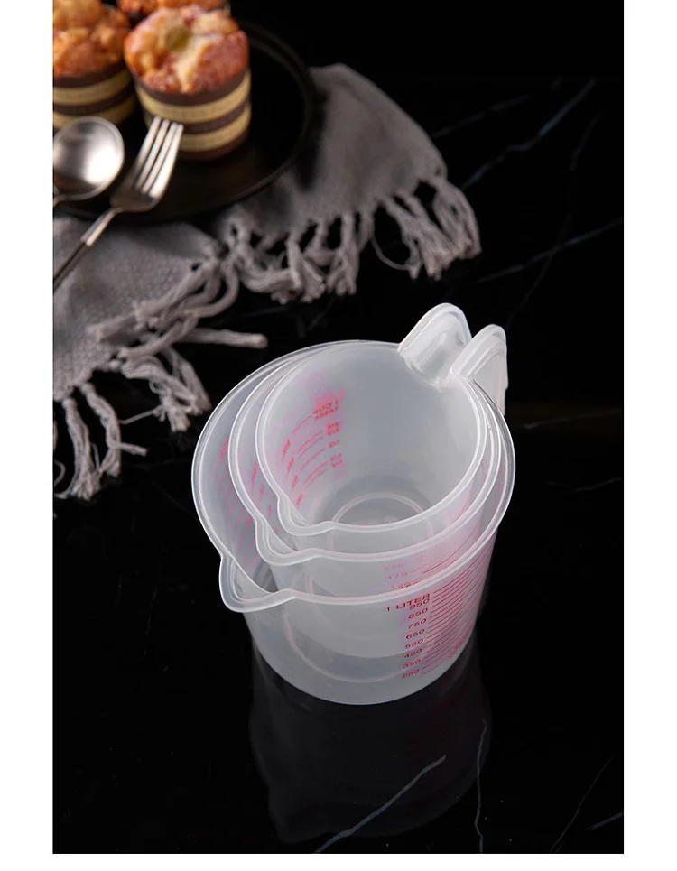 Description Picture 6 of item250/500/1000ML Easuring Cup Silicone Measuring Cups and Spoons Plastic Jug Digital Kitchen Scale Baking Tools Timer Accessories