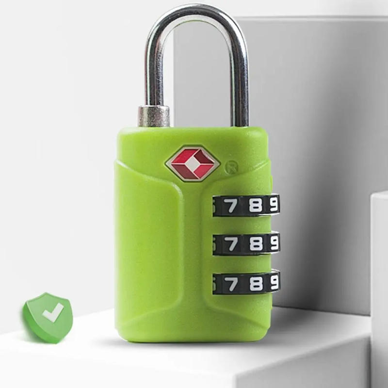 Description Picture 6 of itemPortable TSA 3 Digit Combination Lock Security Tool Padlock Suitcase Luggage Coded Lock Cabinet Locker Anti-theft Lock Travel