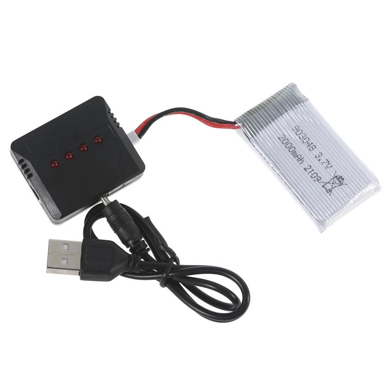 Description Picture 6 of item2022 New 3.7V 2000mAh Lipo Battery 903048 Li-ion Battery/Charger RC Quadcopter Repair Spare Parts for KY601S H11D H11C RC Drones