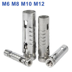 M6 M8 M10 M12 304 Stainless Steel SUS Fish Scale Tube Three-piece One-piece Gecko Internal Expansion Bolt Concrete Anchor Screw