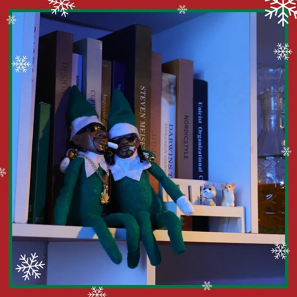 Description Picture 5 of itemSnoop On A Stoop Christmas Elf Doll Home Decorations Decorations Elf On The Shelf Spy On A Bent Christmas Gift New Year