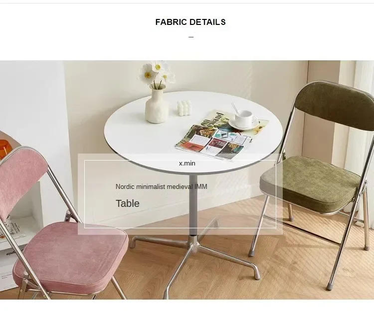 Description Picture 3 of itemRound Outdoor Dining Table Onement Small White Entryway Hallway Coffee Tables Mobile Apartment Mesas De Jantar Kitchen Furniture