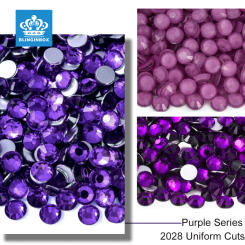 Blinginbox Purple Series Non Hotfix Rhinestones стразы для ногтей for DIY Nail Charm Decorations  Crystal стразы 네일 파츠ネイルパーツ
