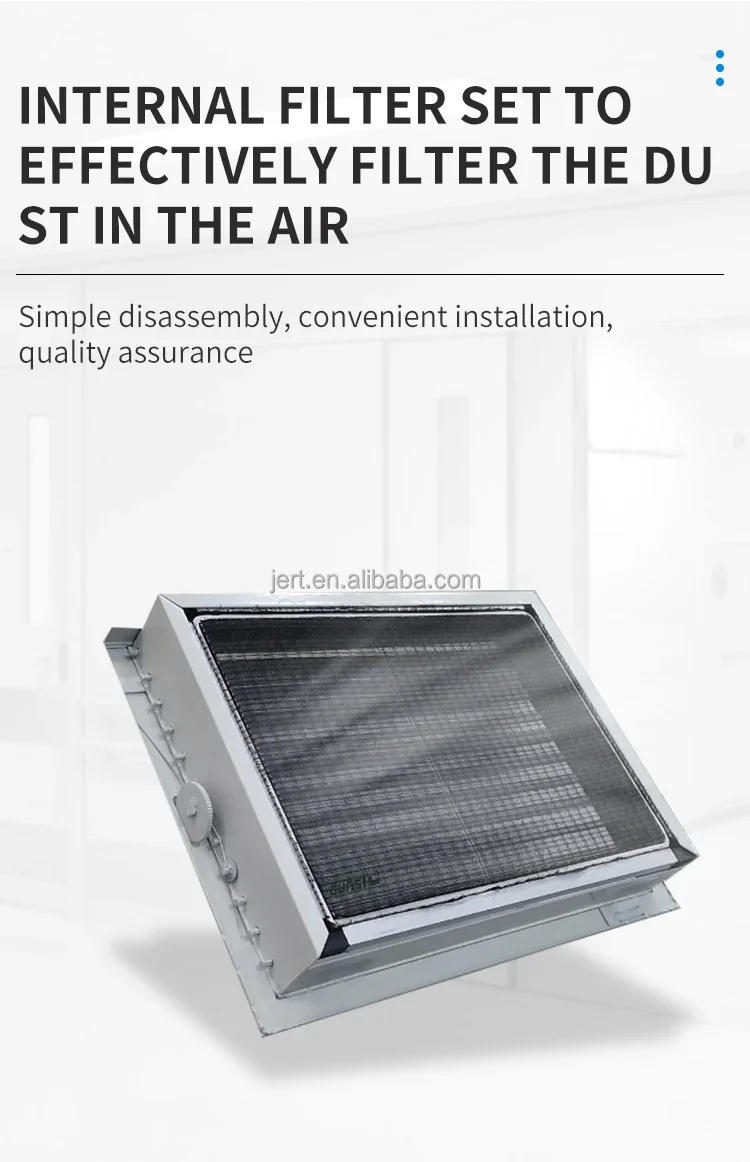 Description Picture 5 of itemBathroom VentilatorStainless Steel Square Double-Layer Louver Aluminum Air Outlet HVACS Systems Vent For Air Return And Ventilat