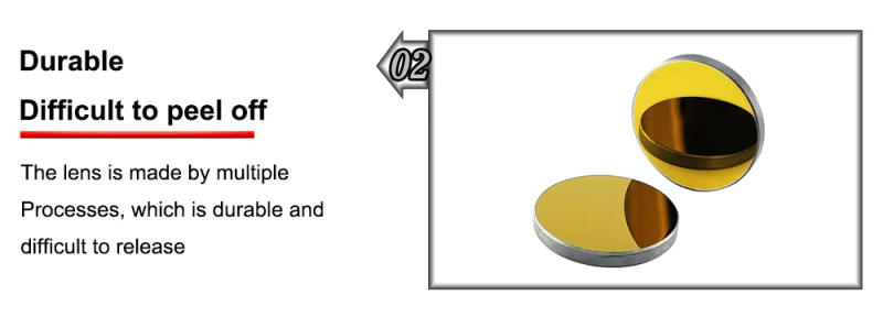 Description Picture 4 of itemHUNST Co2 Laser Si Reflective Mirrors for Laser Engraver Gold-Plated Silicon Reflector Lenses Dia. 20 25 30mm