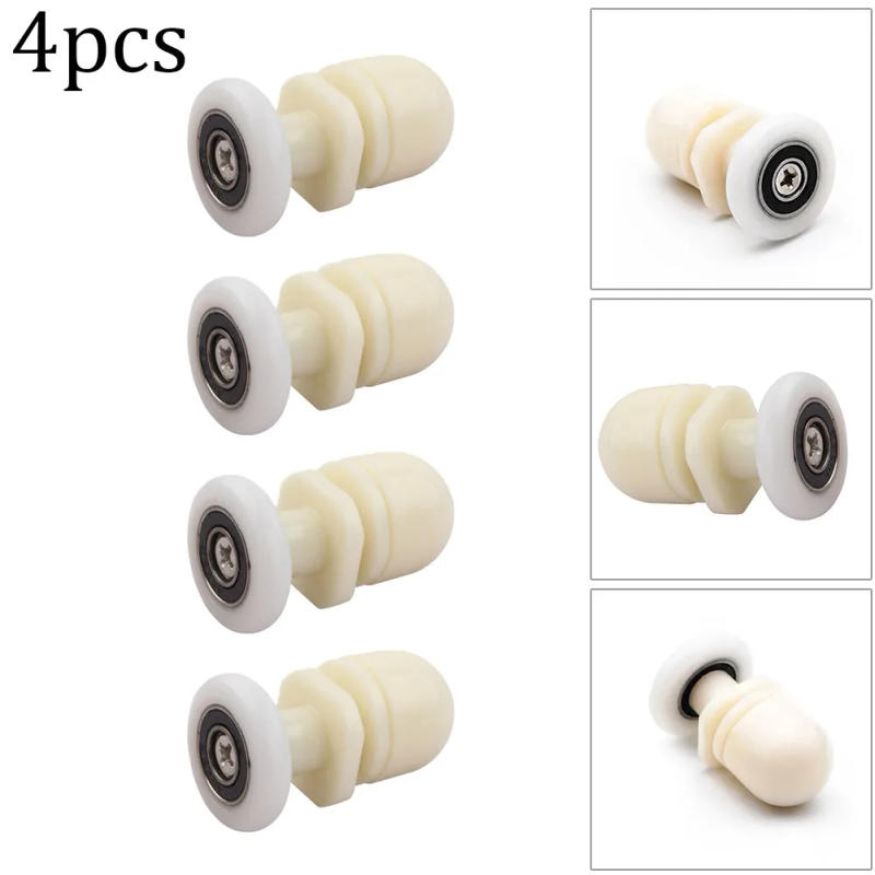 Description Picture 2 of itemPulleys Shower Door Rollers Shower For Shower Enclosures Nylon Shower Cabins Steam Cabin Enclosures 4 Pcs Accessories Parts