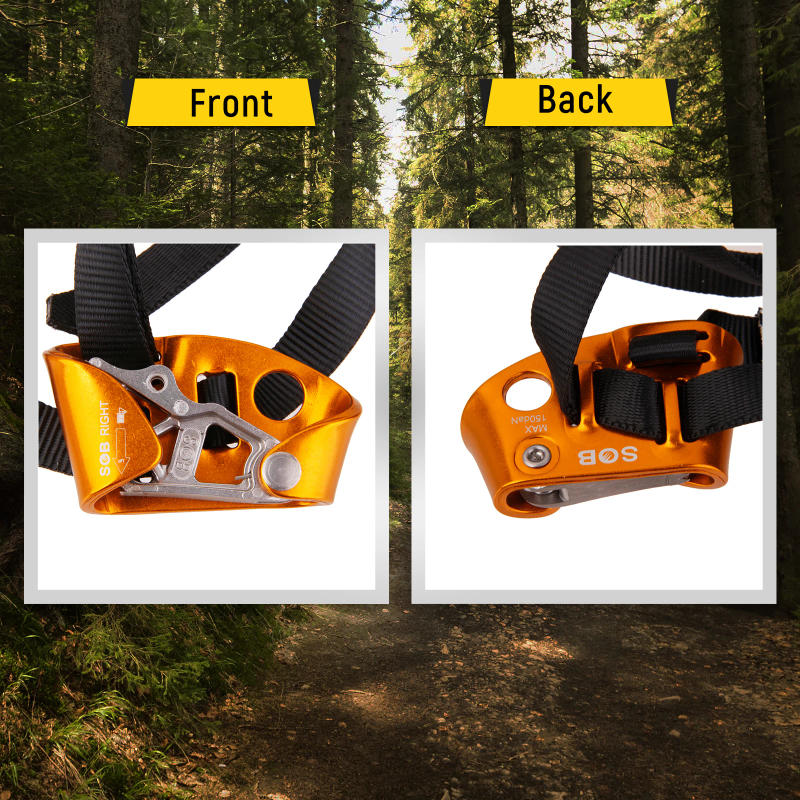 Description Picture 6 of itemProfessional Mountaineering Abseiling Rock Climbing Right Or Left Foot Ascenders Equipment Outdoor Protective Accessories