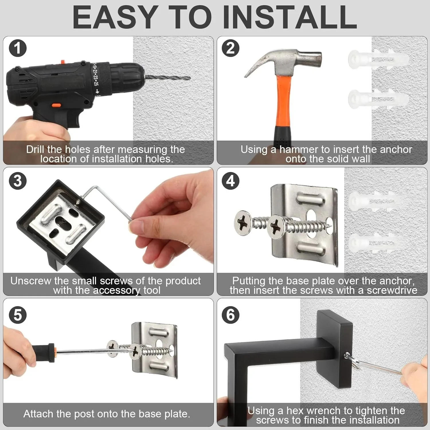 Description Picture 2 of itemBrushed Gold Hardware Set Bathroom Shelf Towel Bar Rack Robe Hook Toilet Paper Roll Holder Black Bathroom Accessories Sets