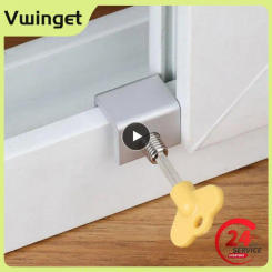 Sliding Sash Stopper Cabinet Locks Straps Doors Security Anti-theft Lock Window Sliding Door Baby Kids Child Safety Doors Lock