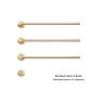 Brushed Gold-3 Rods