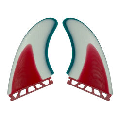 MR Surfboard Twin sets Fins UPSURF FUTURE Fin Box Compatible Solid Fiberglass Keel Surfing Fins Thruster(2 Fins)  Side Quilhas
