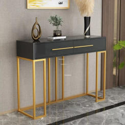European Designer Console Tables for Hallway Leisure Home Iron Console Table Living Room Furniture Modern Simple Porch Cabinets