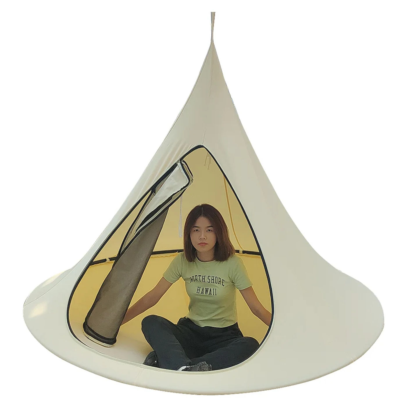 Description Picture 5 of item180cm Outdoor Camping Waterproof  With Zipper And Anti-mosquitoes for Many People Butterfly Swing Hammock Hanging Chair Patio