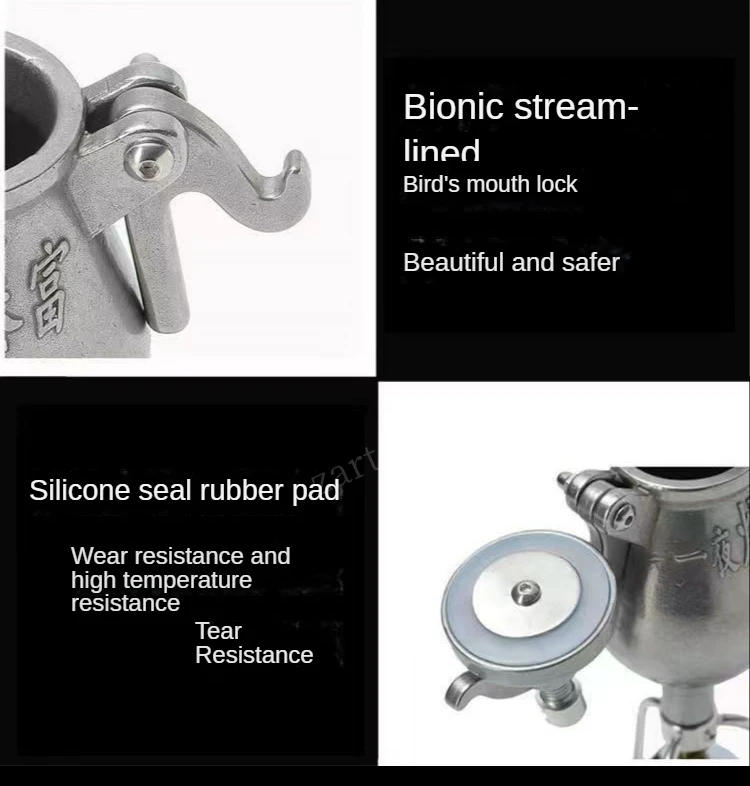 Description Picture 5 of itemHand Popcorn Machine Open Firing Popcorn Puffing Machine Stainless Steel Mini Popper Small Manual Popcorn Maker Open Firing