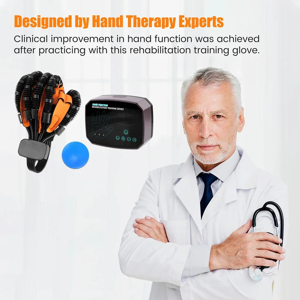 Description Picture 4 of itemRehabilitation Robot Gloves Hemiplegia Cerebral Infarction Training Equipment Stroke Finger Physiotherapy Tools Right Left Hand