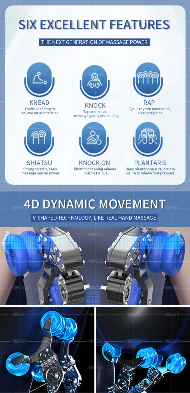 Description Picture 3 of itemCustomizable Salon Equipment Hair Washing Chair Smart Electric Massage Shampoo Bed