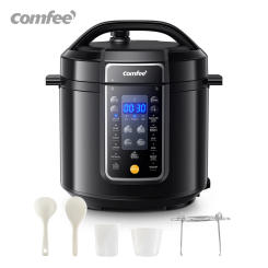 COMFEE’ 6 Quart 9-in-1 Electric Pressure Cooker 13 Presets Instant Multi Cooker Olla de Presion Slow Rice Cooker Non-Stick Pot