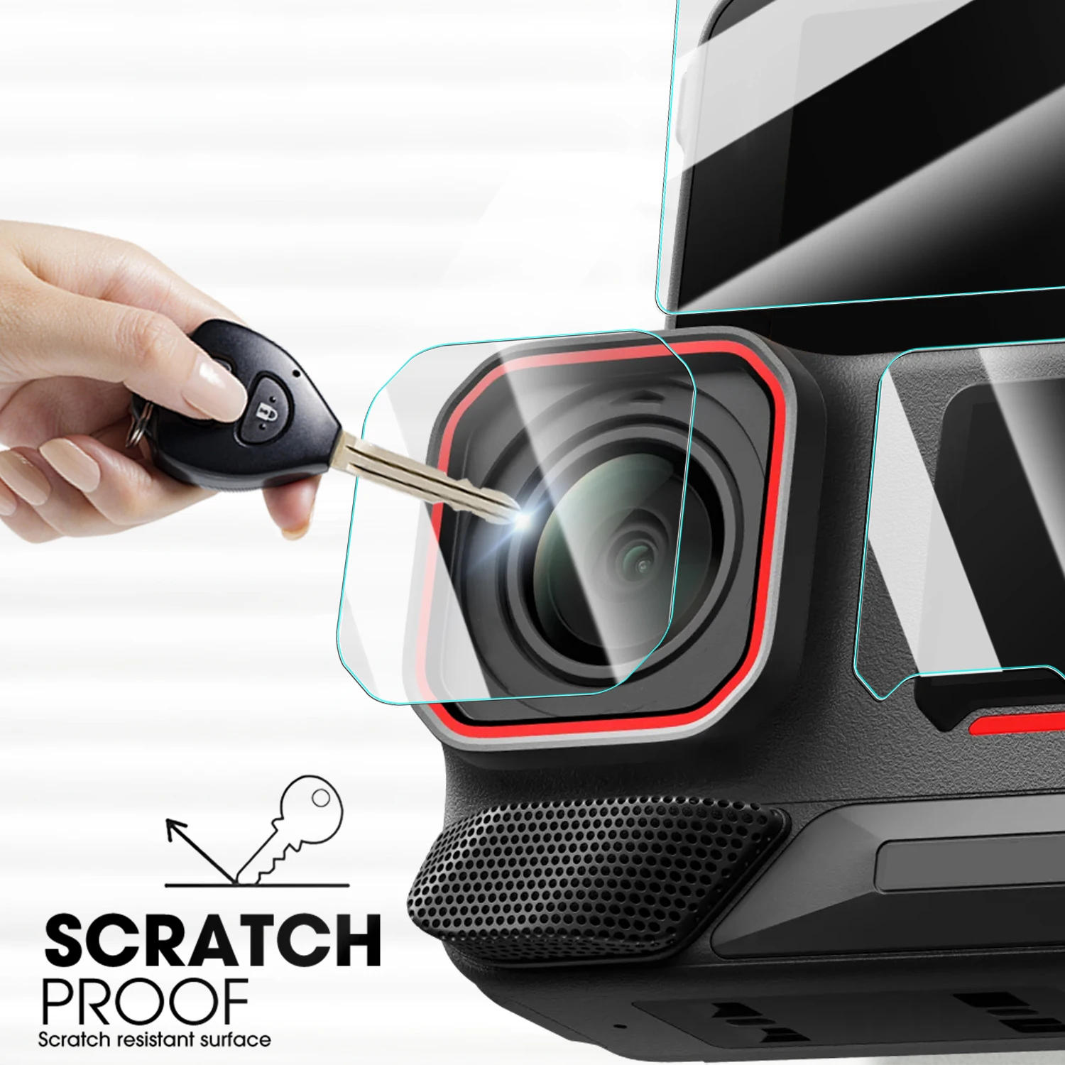 Description Picture 5 of item9in 1 Films for Insta360 ACE Pro 2 Tempered Glass Screen Protectors Full Coverage Camera Lens Films for Insta360 ACE Pro 2