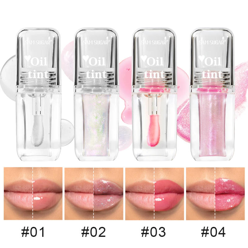 Description Picture 2 of item4 Color Clear Warm Change Pearl Lip Oil Moisturizing Nourishing Lip Gloss Lighten Lip Lines Lip Plumping Honey