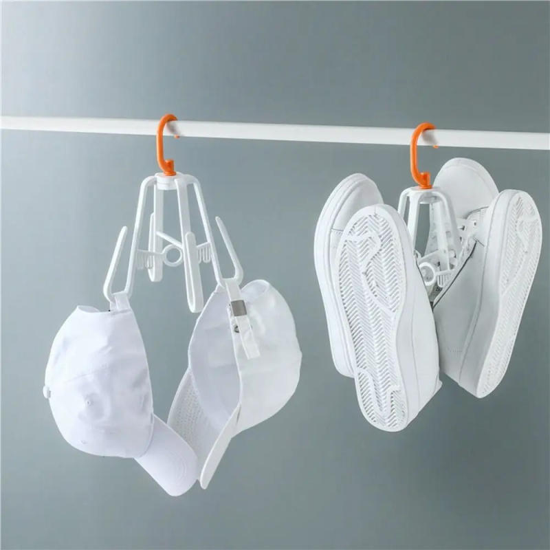Description Picture 5 of itemBalcony Shoes Drying Rack Rotating Foldable Wardrobe Shelf Shoe Hanger Storage Rack Ties Socks Hat Cap Bra Organizer Holder Home