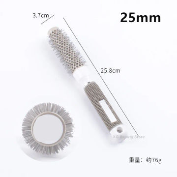 5 Sizes Professional Salon Styling Tools Gray Round Hair Comb Hairdressing Curling Hair Brushes Comb Barrel Comb Wholesale