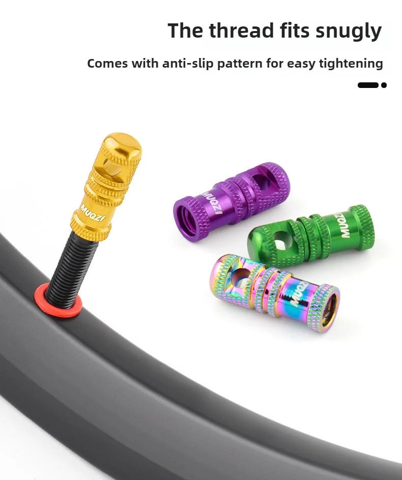 Description Picture 5 of item2PCS Bicycle Presta Valve Cap with Valve Core Removal Function Bike Tubeless Tire Valve Stem Cap MTB Accessories