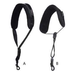 Soft Sax Neck Strap with Metal Hook,Adjustable Length,Instrument Accessories Clarinet Neck Strap for Oboes Baritone Tenor Alto