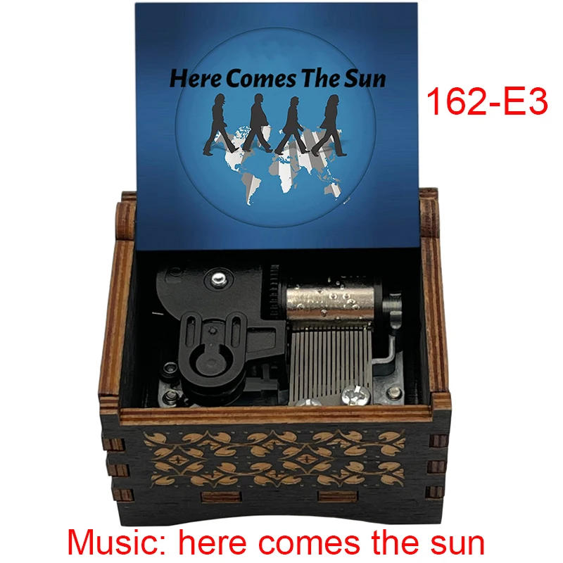 Description Picture 5 of itemhere come the sun mechanical Music Box band music fans teacher birthday Christmas gift home office decoration