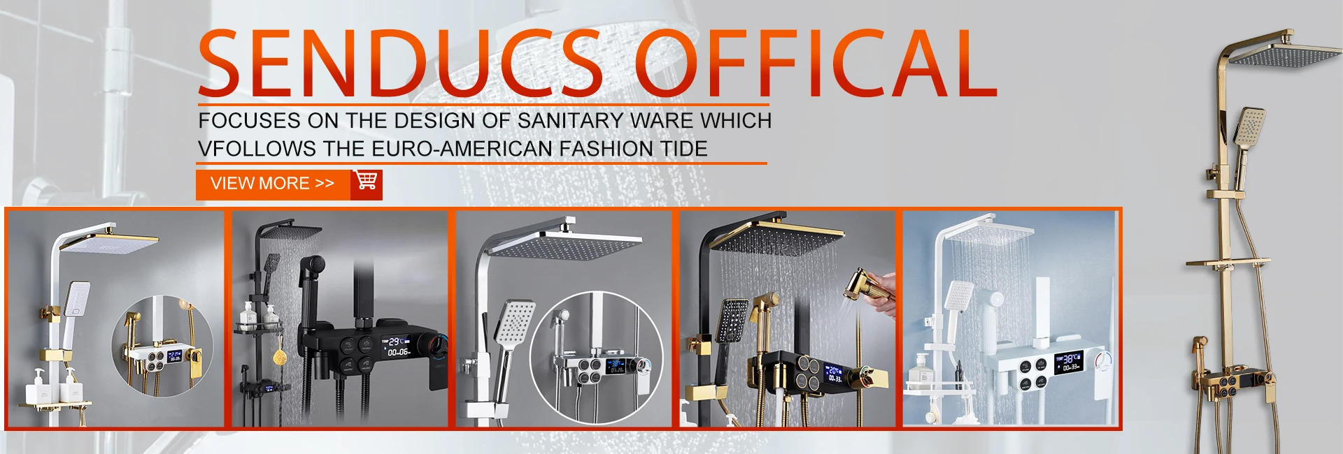 Description Picture 2 of itemGrey Piano Digital Bathroom Shower Set 12 Inch Rain Shower Head Copper Bathroom Faucet Accessories Thermostatic Shower System