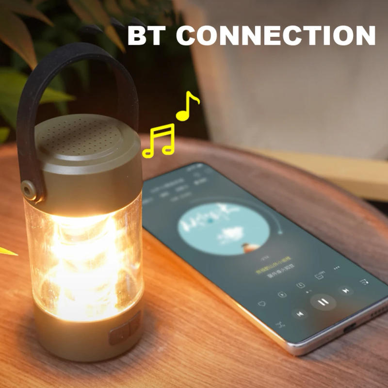 Description Picture 6 of itemBT Speaker Telescoping Tripod Outdoor Light USB Rechargeable Flashlight Waterproof Night Fishing Lights for Outdoor