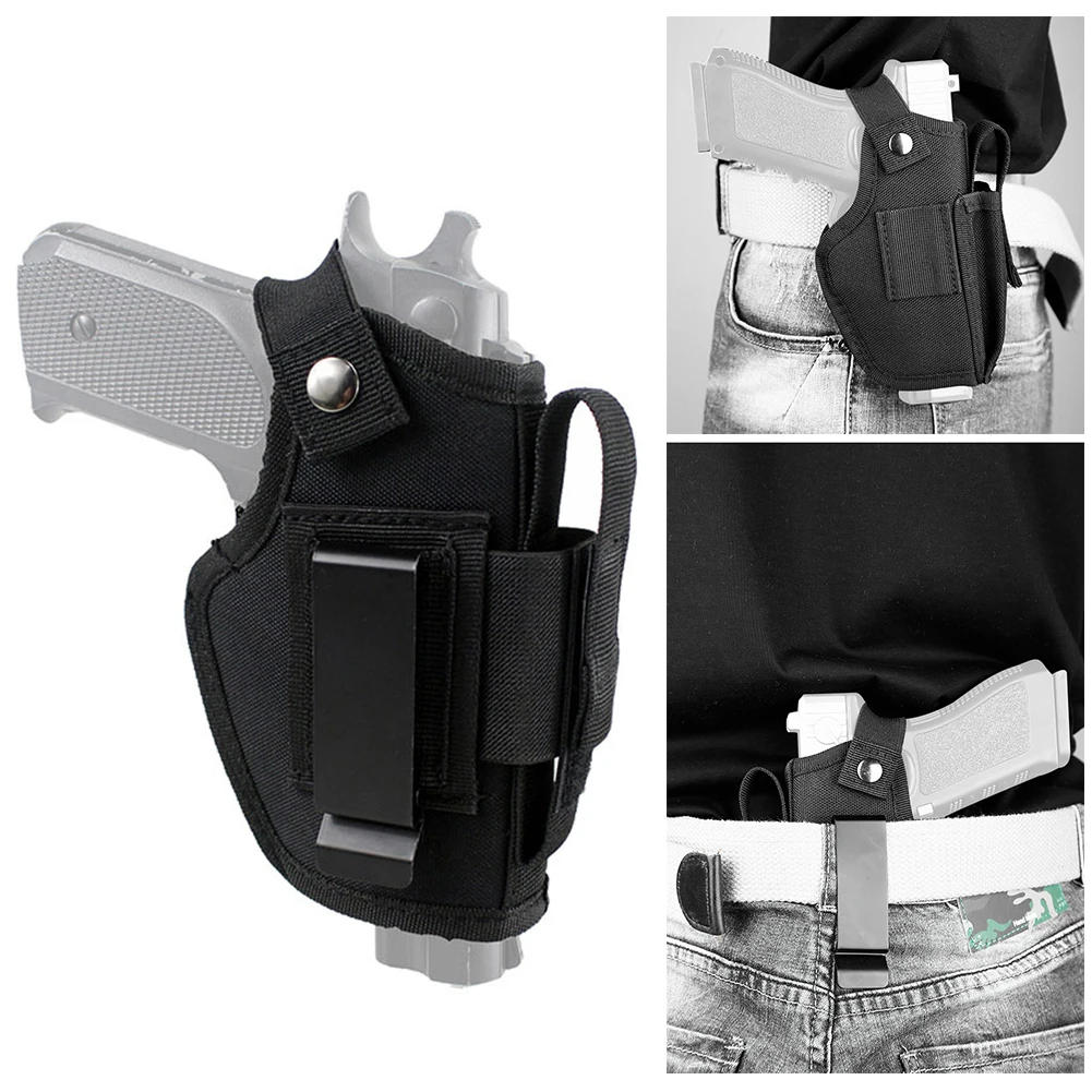 Description Picture 4 of itemUniversal Tactical Gun Holster for Glock 17 18 26 Concealed Carry Gun Pistol Bag All Size Metal Clip Pouches Glock Case Hunting