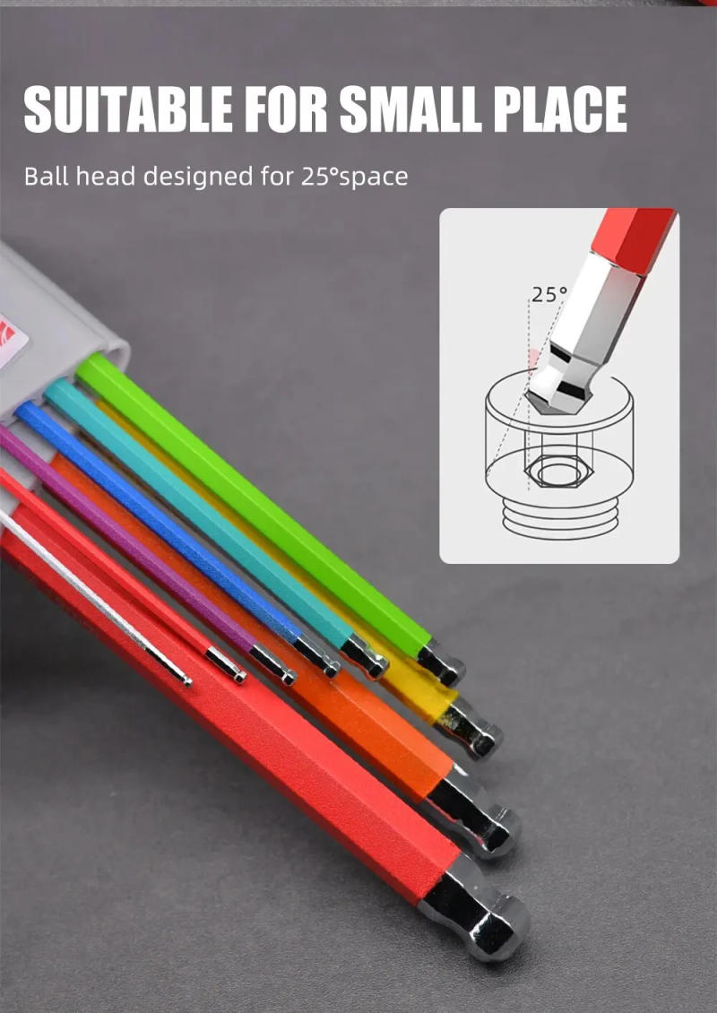 Description Picture 4 of itemThinkRider Color Bike Repair Tools L Wrench Bicycle Inner Hexagon Tool Hex Key Wrench Set1.5 2 2.5 3 4 5 6 8 10mm