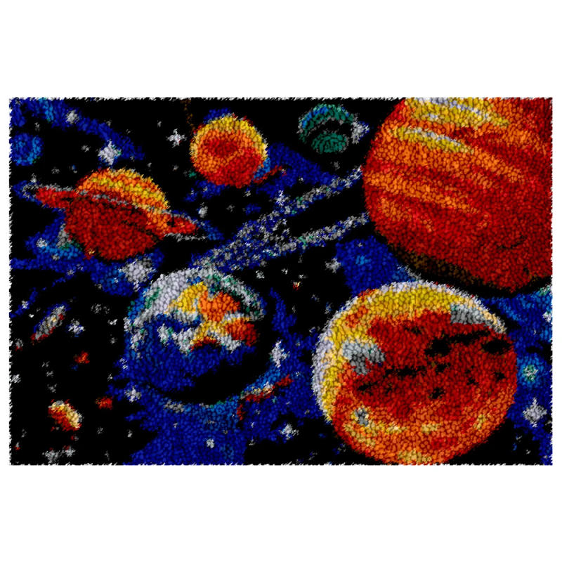 Description Picture 5 of itemCarpet embroidery with printed pattern Cartoon Latch hook rug kits Embroidery kits Creative DIY Crafts for adults Carpet craft