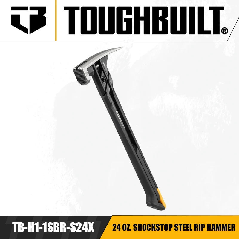 Description Picture 2 of itemTOUGHBUILT TB-H1-1SBR-S20X/TB-H1-1SBR-S24X 20 OZ. 24 OZ. ShockStop Steel Rip Hammer Milled Face Hand Tools