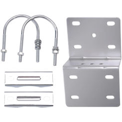 Antenna Pole Mount Kits, Antenna Pole Mount Bracket With Double U-Bolts Clamp V Jaw Bracket For Antenna Pole Holder Easy Install