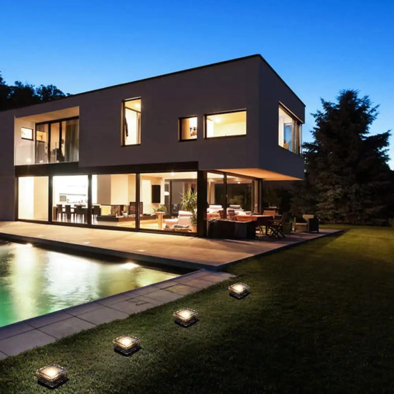 Description Picture 3 of itemSolar Brick Lights Ice Cube Light Lamp Frosted LED Landscape Light Buried Light for Outdoor Night Lamp Garden Pathway Decoration