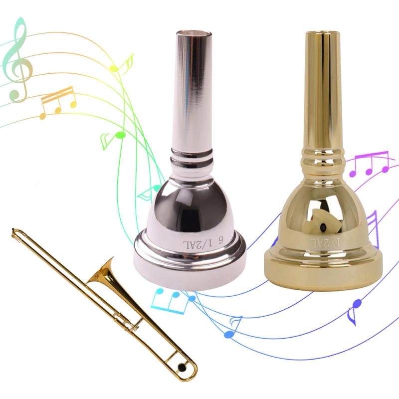 Description Picture 3 of itemBrass Trombone Mouthpiece 6 1/2AL Mouthpiece Performance Customer Satisfaction Expressive Sounds Long-lasting Performance