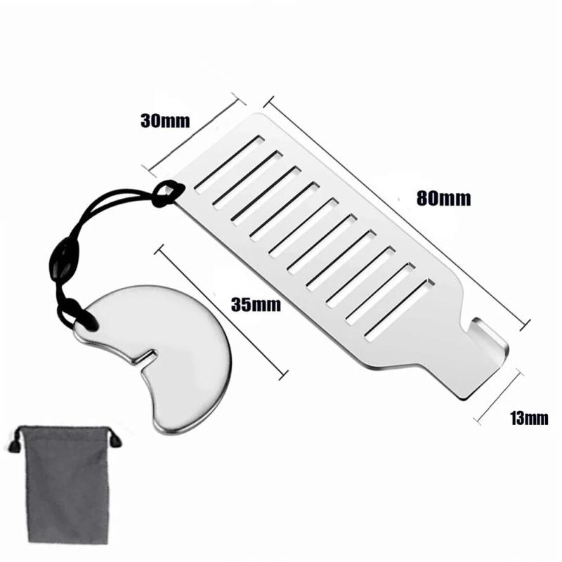 Description Picture 2 of itemNew Practical Home Travel Hotel Door Lock Addalock Safe Lock 8cm Hardware Security Tool Portable Stainless Steel