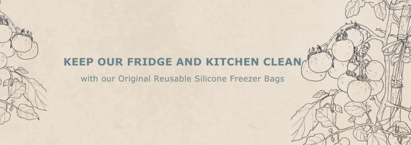 Description Picture 3 of item2pcs Silicone Food Storage Container Leakproof Containers Reusable Stand Up Cooking Bag Freezer Bags Food Storage Bag Fresh Wrap