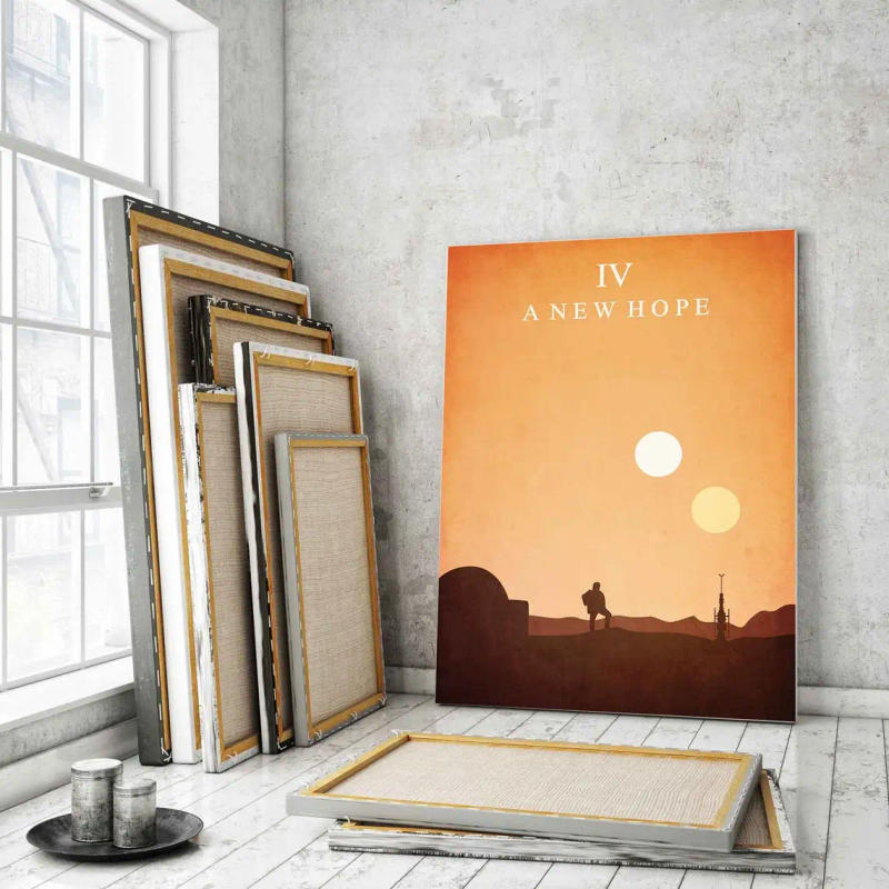 Description Picture 6 of itemMinimalist Classic Movie Poster New Hope Rise Vintage Film Star Wall Art Picture Print Canvas Painting Room Home Decor Cuadros