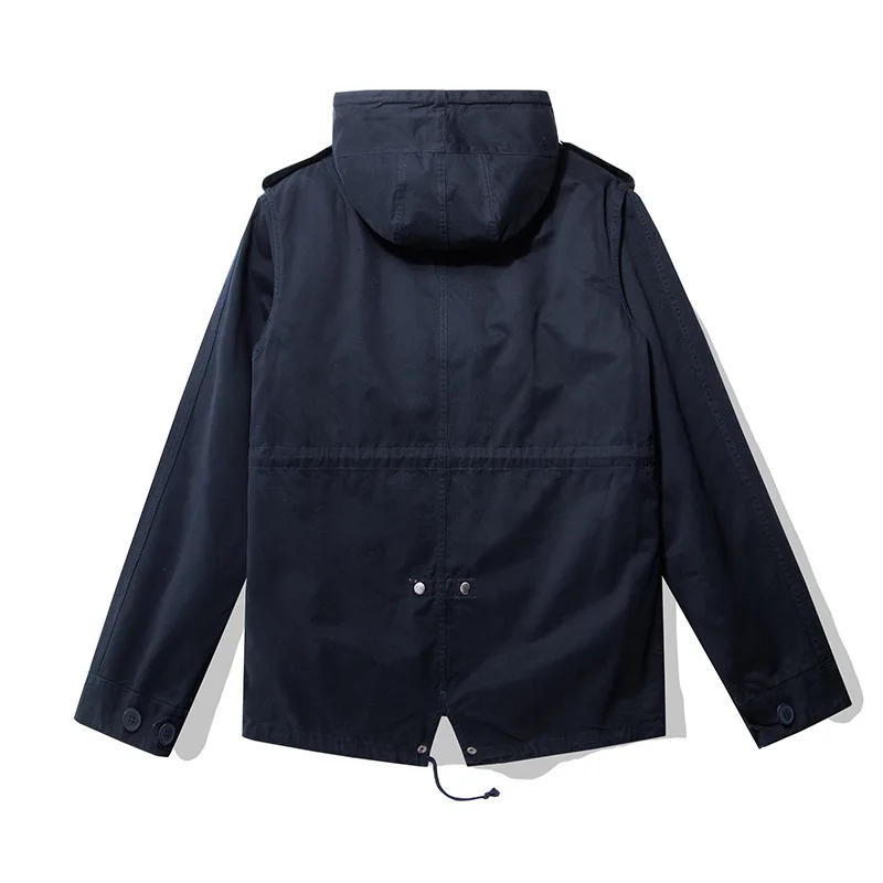 Description Picture 6 of itemMen's M51 Hooded Windbreaker Mid-length Military Style Liner Detachable Winter Autumn Warm Wear 2 in 1 Trench