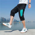 Summer Dreeches Pants Men Short Joggers Chinese Style Calf-Length Casual Baggy Pants Male Capris Trousers