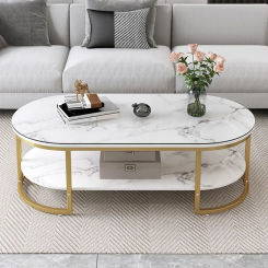 Luxury Coffee Table Modern Nordic Living Room Iron Laptop White Coffe Table Center Console Table Dining Muebles Home Furniture