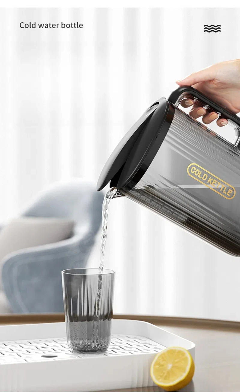 Description Picture 4 of itemWater Pitcher Jug Beverage Pitchers Cold Tea Containers Carafe Kettle Juice Sangria Lemonade Plastic Drinks Fridge Iced Drink