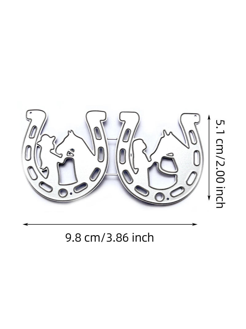 Description Picture 3 of itemAnimals Horse Metal DIY Embossing Moulds Stencil Cutting Dies for Album Paper Card Making Scrapbooking Durable