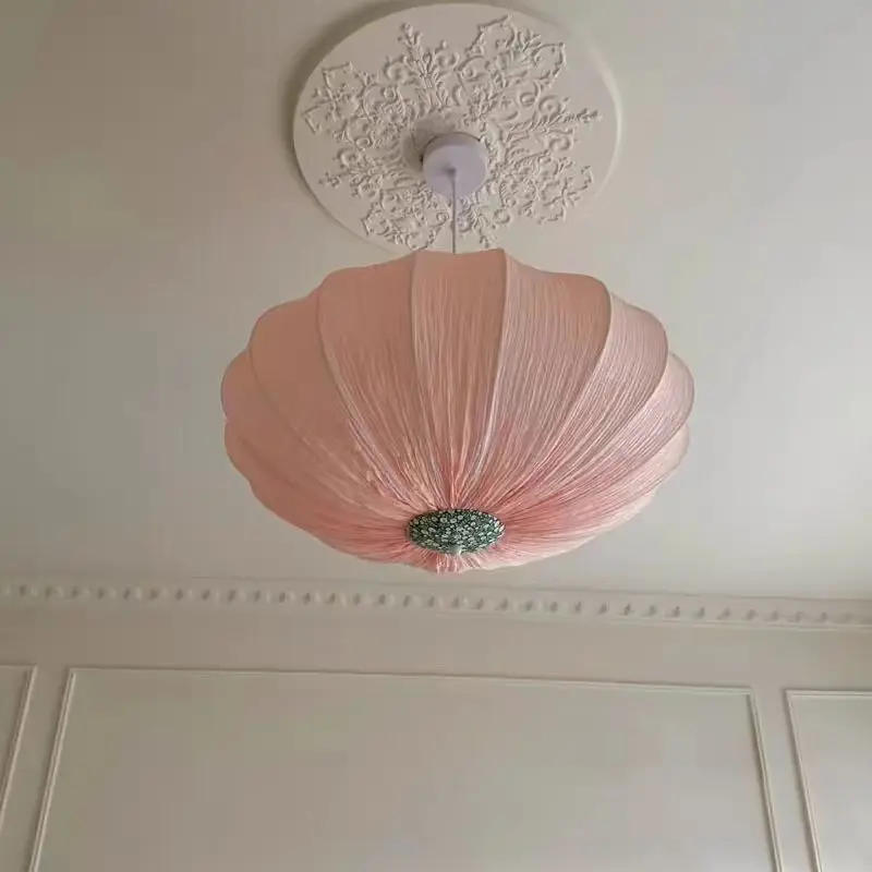 Description Picture 6 of itemFrench romantic hotel restaurant homestay living room bedroom kitchen pink fabric decorative chandelier